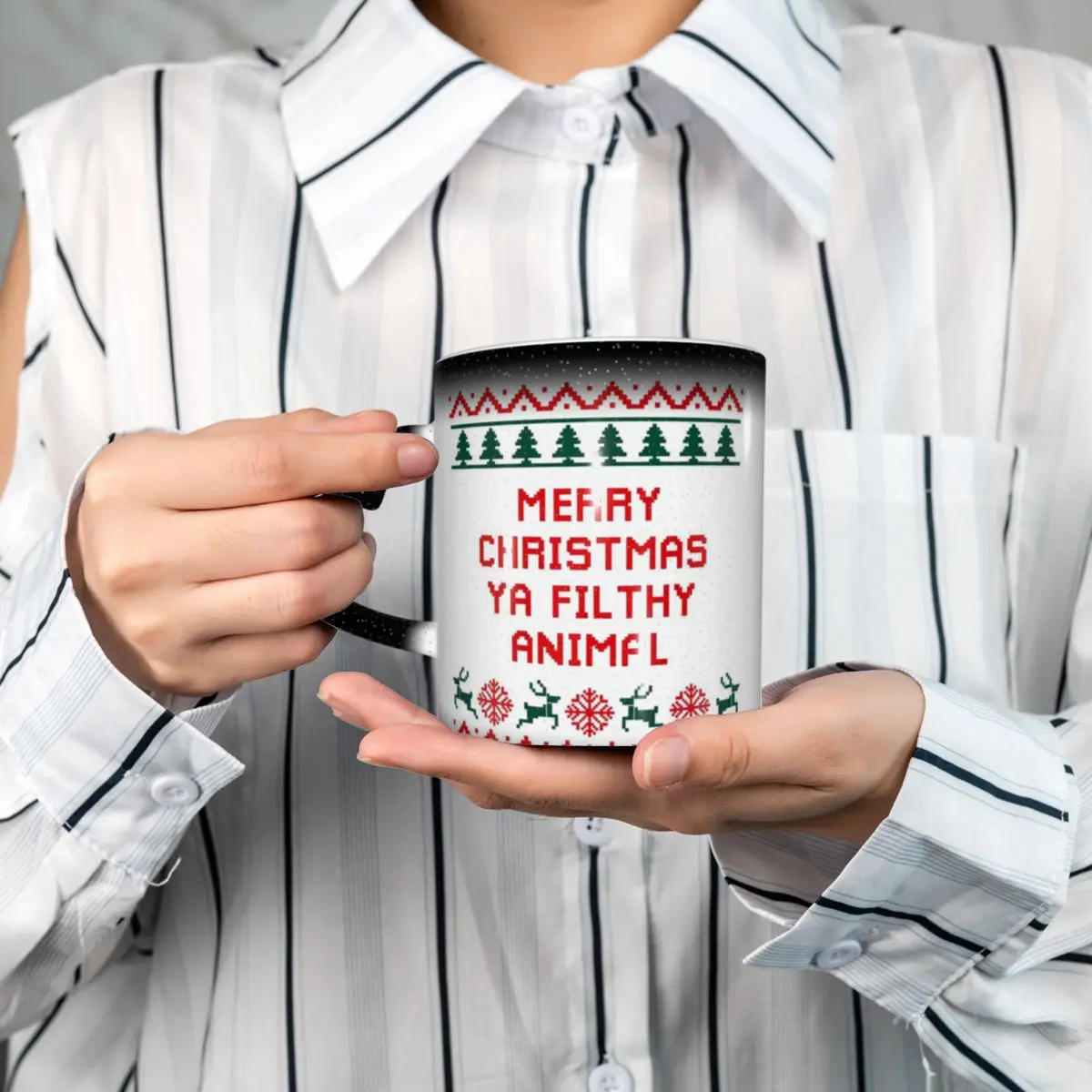 Coffee Ya Tea Ya - Wesołych Świąt, Złym Zwierzakiu! Śmieszny ceramiczny