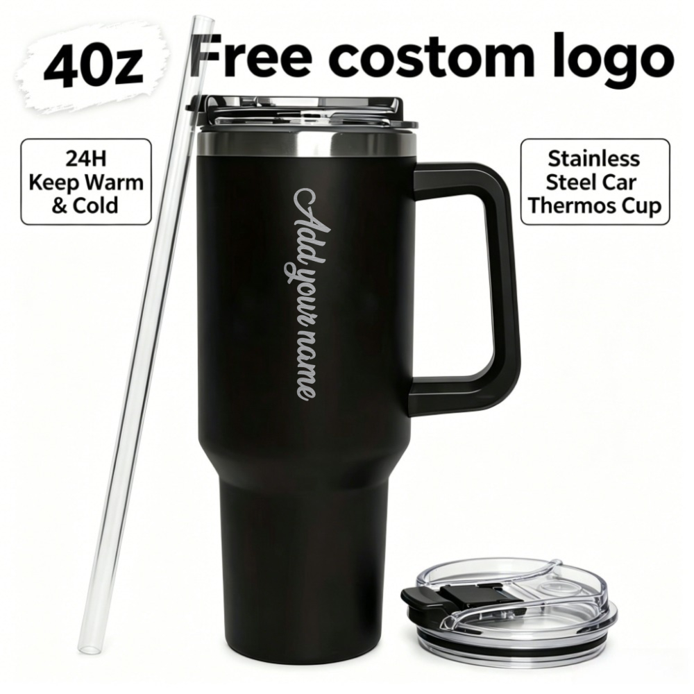 Water Tea And Coffee - Personalizowany kubek termiczny ze stali nierdzewnej