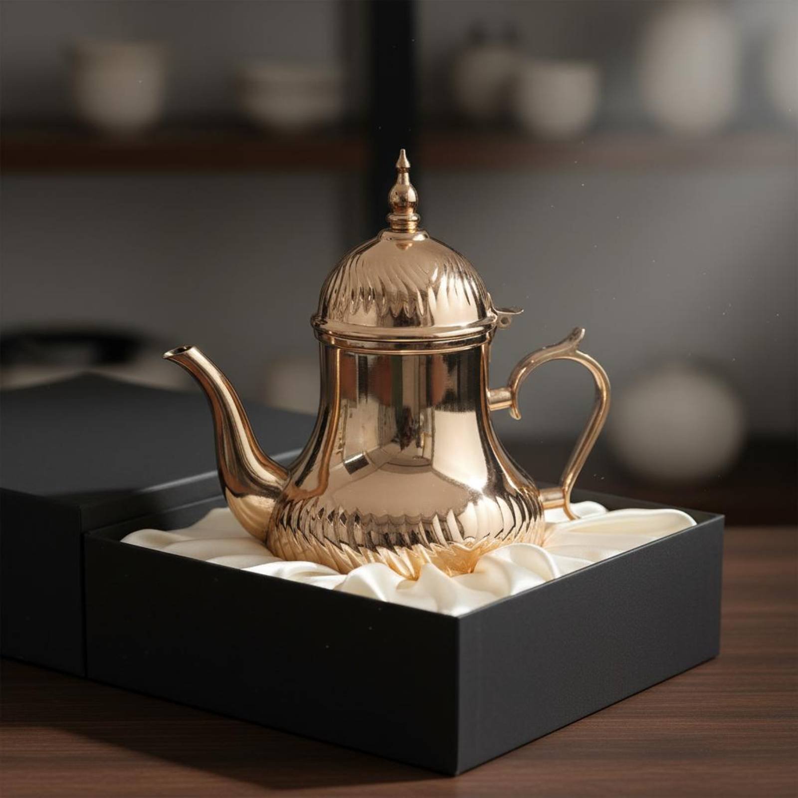 Coffee Tea Pot - Dallah z Bliskiego Wschodu, polerowany na