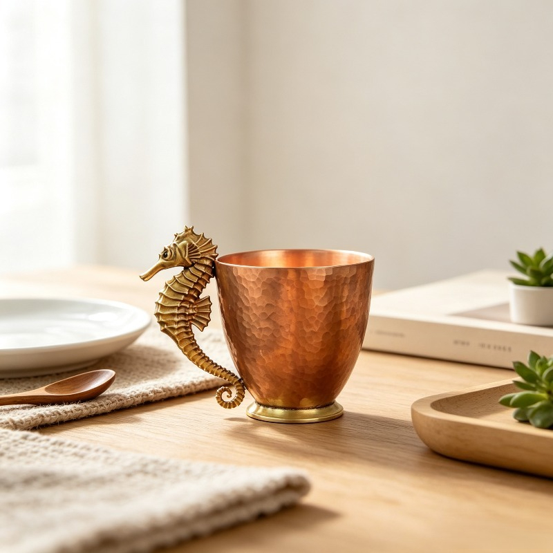 Coffee Tea Meaning - Oryginalny miedziany kubek do kawy, filiżanka