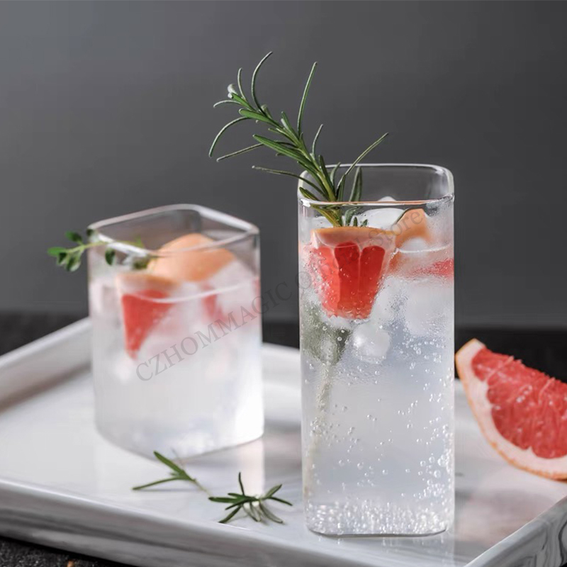 Water Tea And Coffee - 6/4/2/1 sztuk kwadratowe szklane kubek kawy