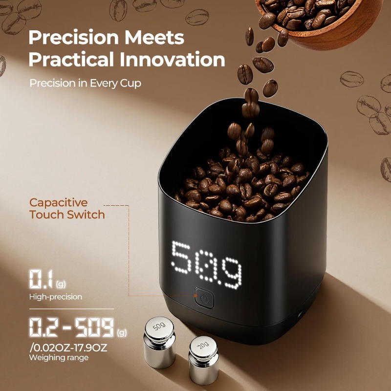 Coffee Tea Espresso - Inteligentny kubek do odmierzania kawy, elektroniczna