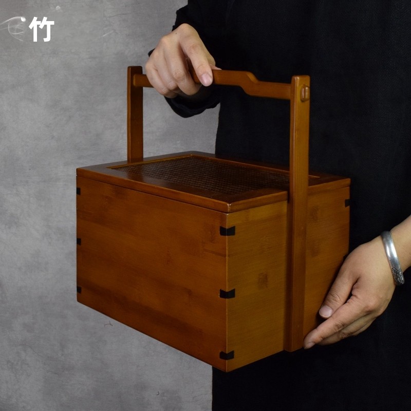 Przenośny bambusowy zestaw do  – Bamboo Tea Tray recenzja i cena