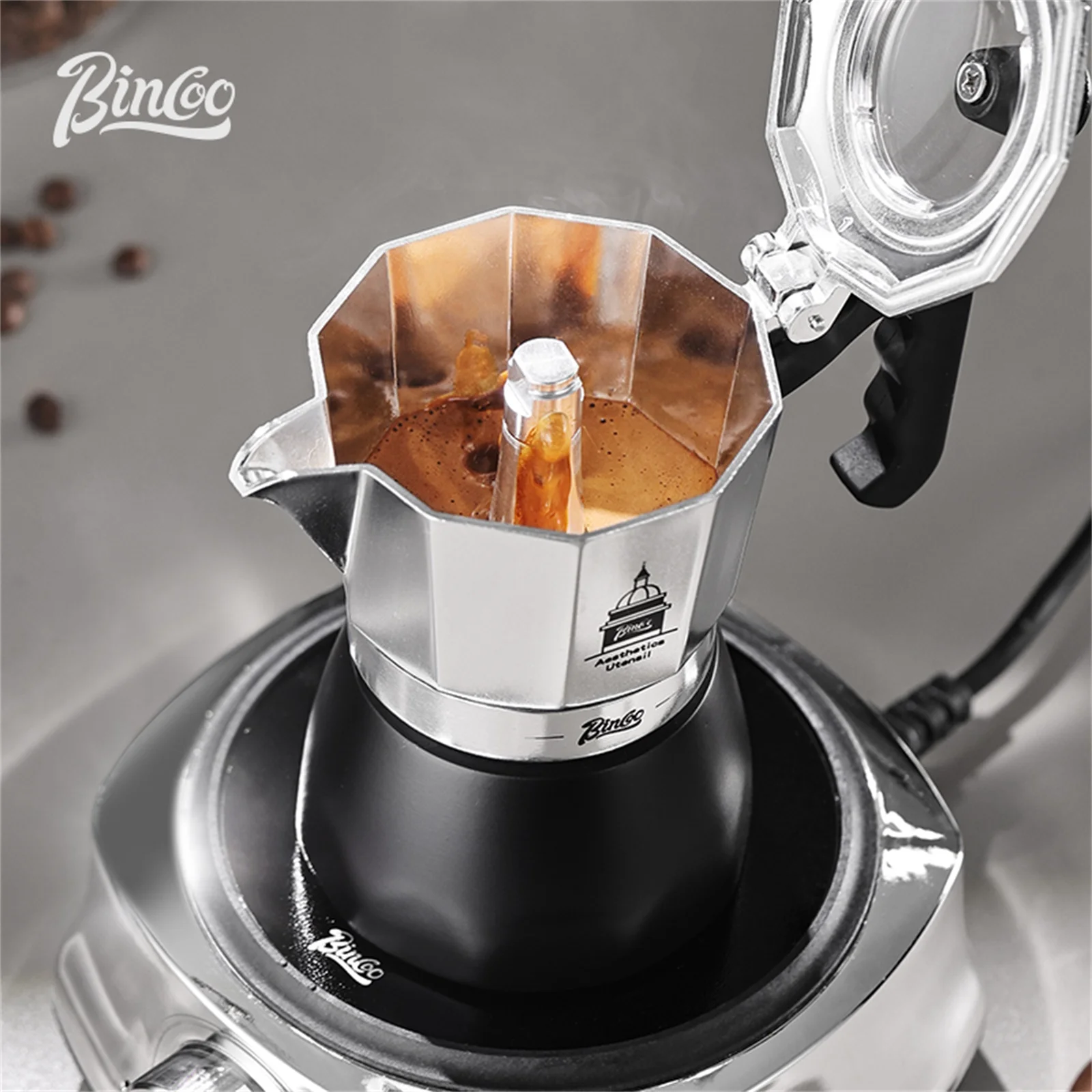 BINCOO Dwu-zaworowy Moka Pot,  – Coffee Tea Espresso recenzja i cena