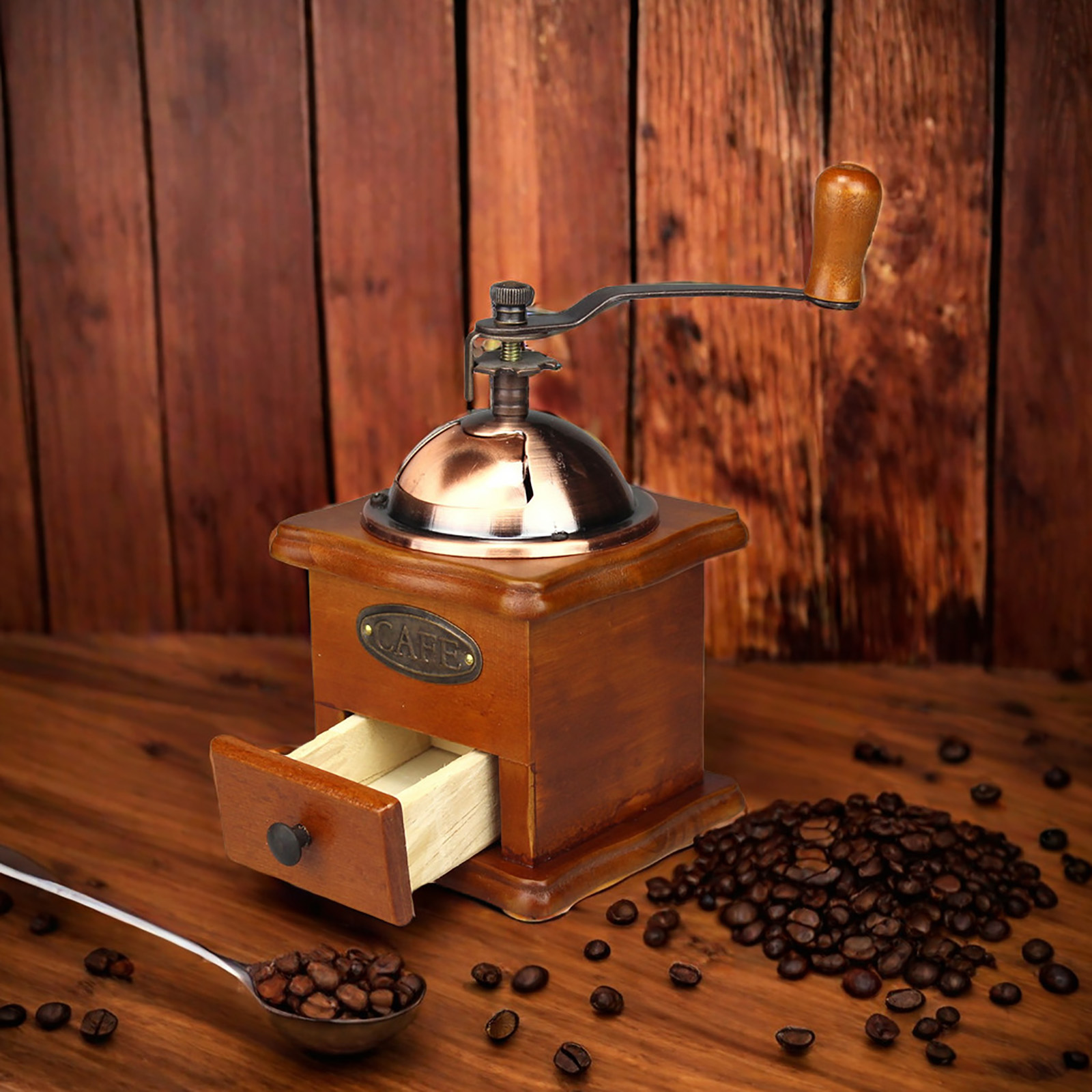 Antyczny ręczny młynek do kawy – Burr Hand Grinder recenzja i cena