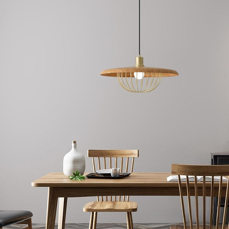 Imitacja drewna okrągła lampa  – Switching Coffee To Tea recenzja i cena