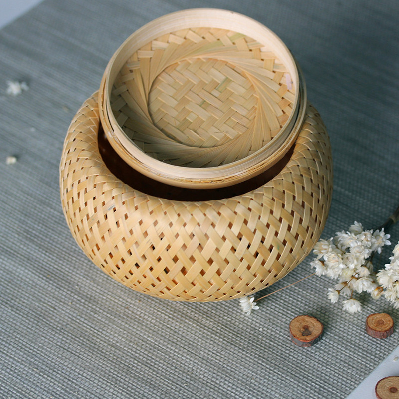 Bambusowy tkany mały kosz dwuw – Bamboo Tea Tray recenzja i cena