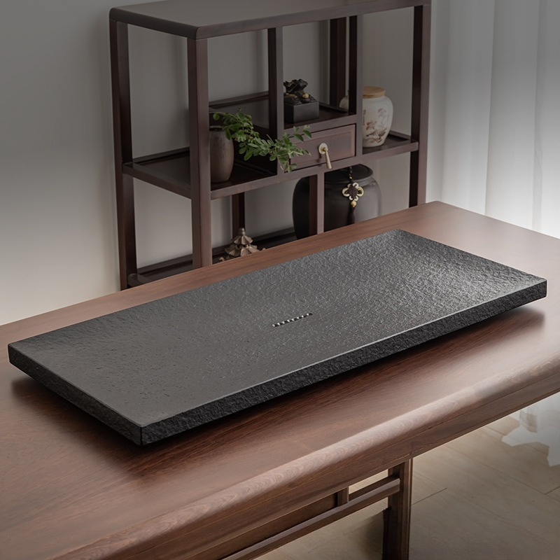 Naturalna czarna kamienna taca – Bamboo Tea Tray recenzja i cena